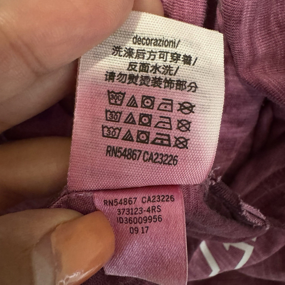 Victoria's Secret PINK Size M Relaxed fit Long Sleeve t-shirt Distressed Wash - Picture 7 of 7